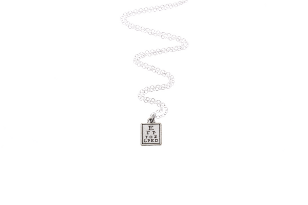 Snellen Eye Chart Necklace