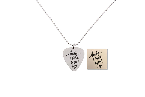 Custom Guitar Pick Necklace