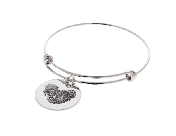 Fingerprint Bangle Bracelet