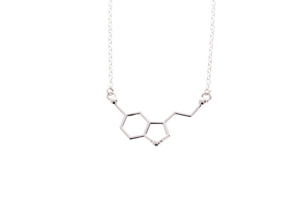 Serotonin Molecule Necklace