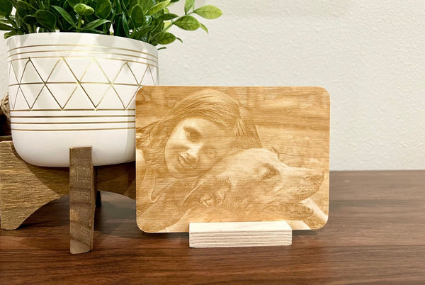 Wood Photo Engraved