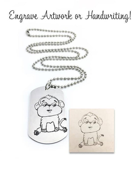 Custom Dog Tag Necklace (Personalize it!) - Anomaly Creations & Designs