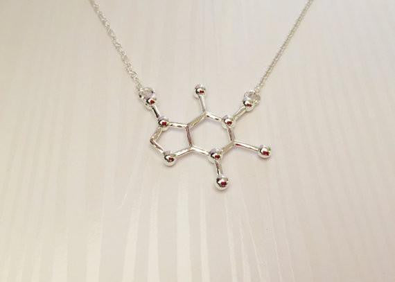 Caffeine Molecular Necklace - Anomaly Creations & Designs