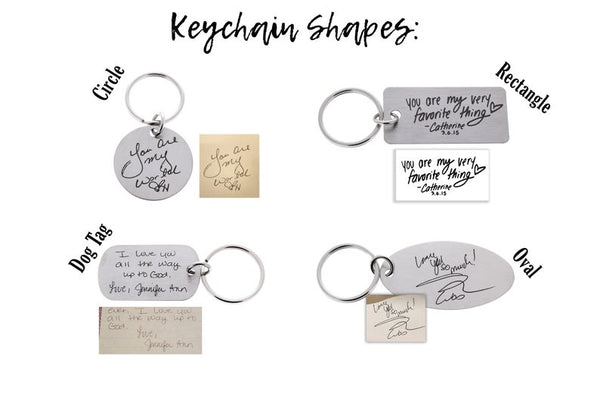 Handwriting Keychain