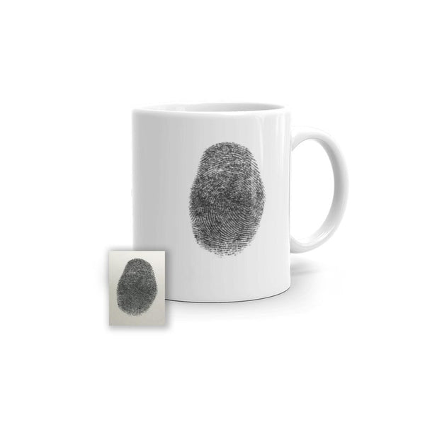 Actual Fingerprint Mug