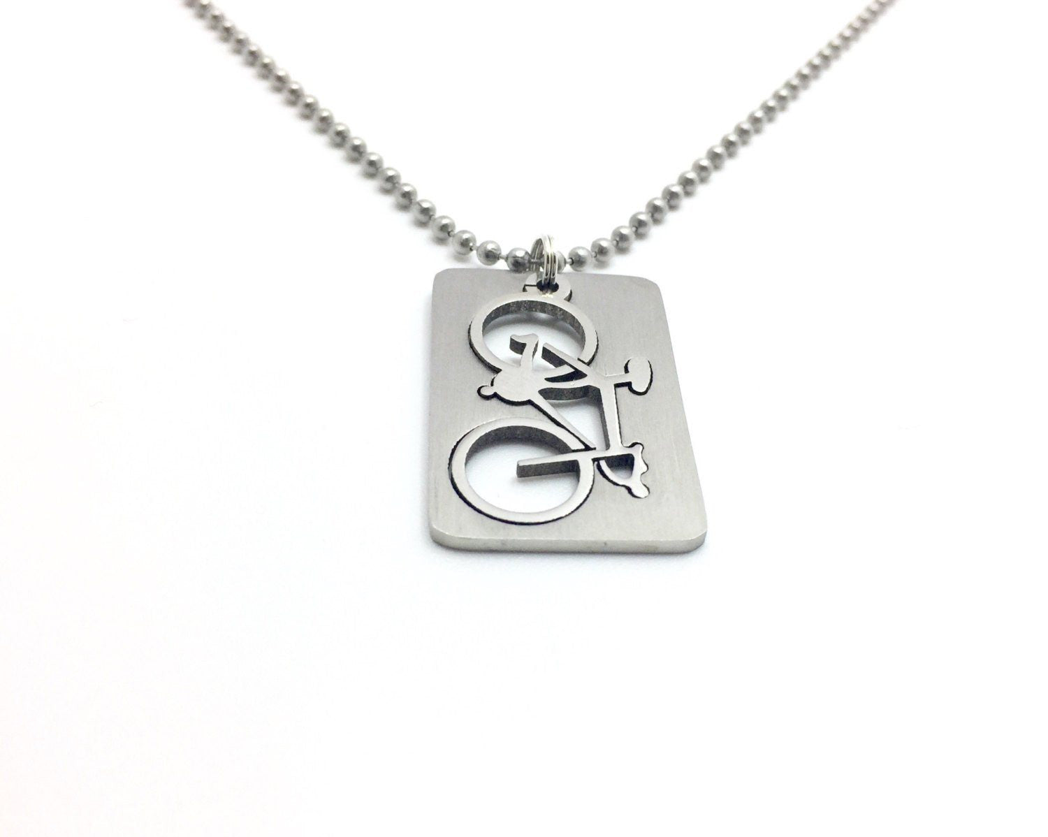 His or Hers Bicycle Necklace
