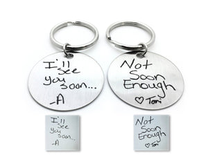 Couples Handwriting Keychains - Anomaly Creations & Designs
