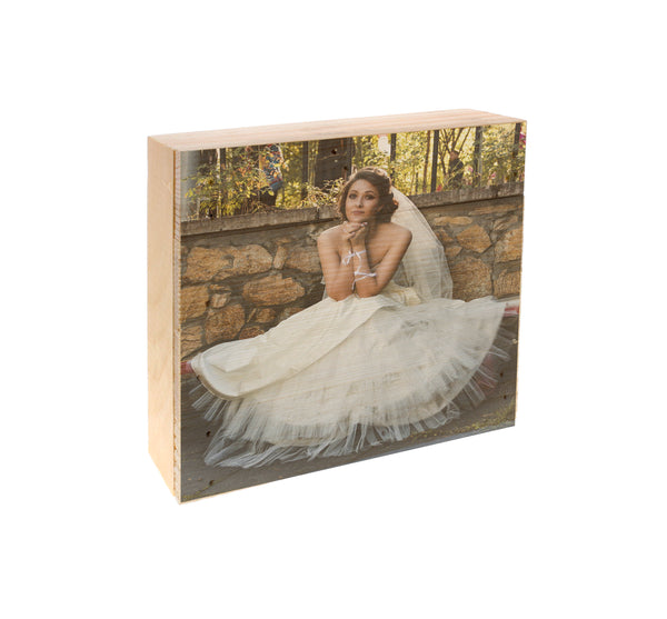 Wood Panel Photo-  Wedding