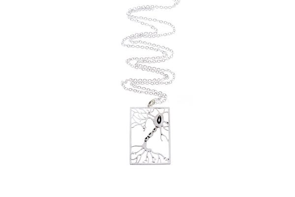 Neuron Necklace with Initial Charm