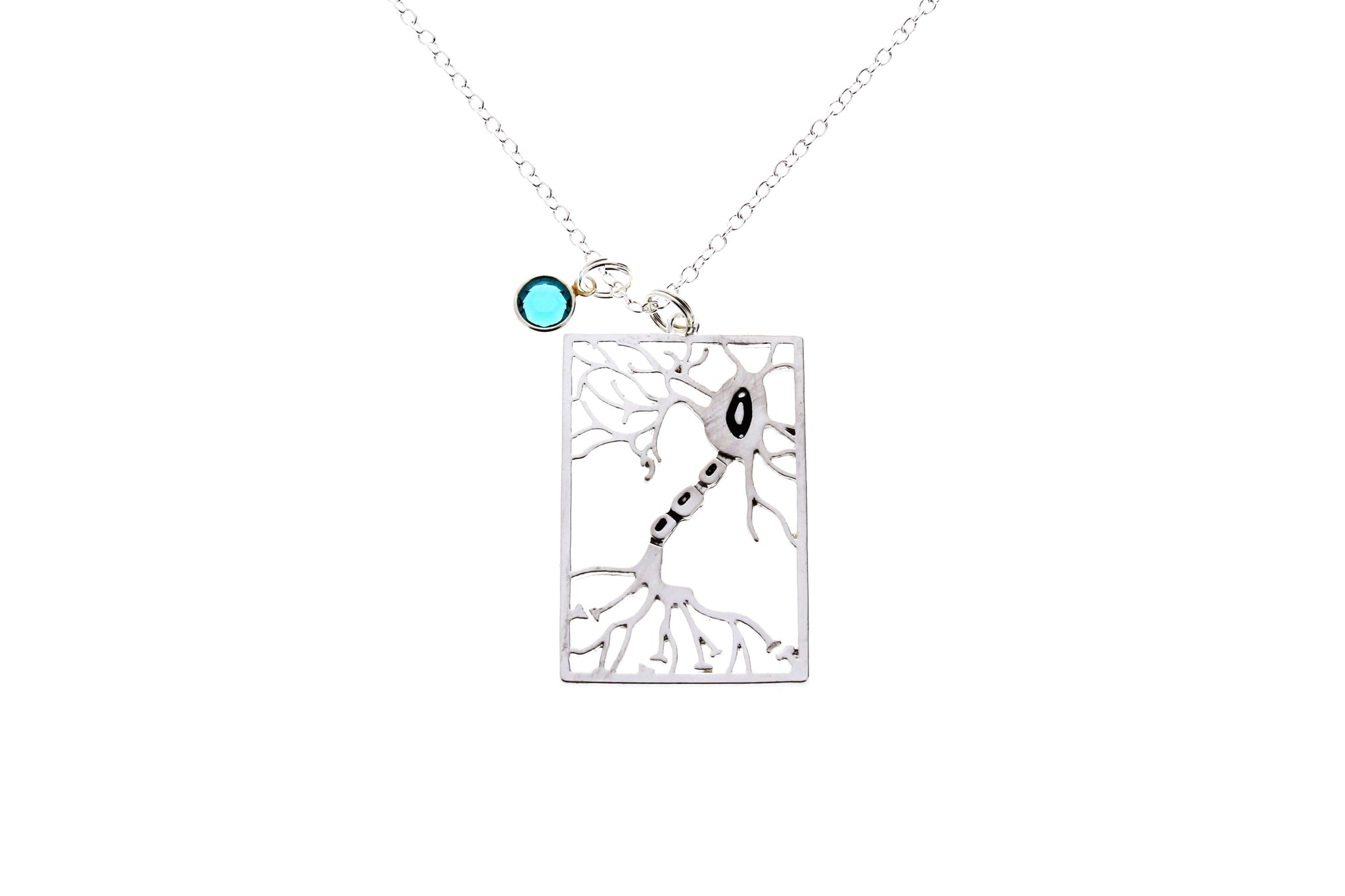 Neuron Necklace with Swarovski Birthstone
