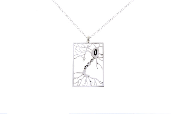 Neuron Necklace with Initial Charm