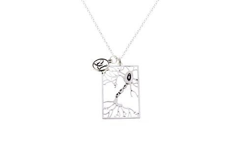 Neuron Necklace with Initial Charm