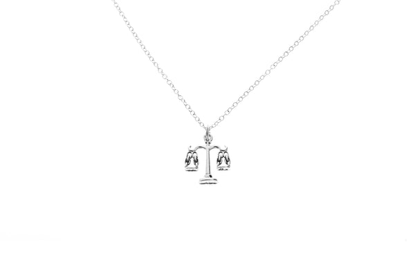 scales of justice necklace gift for attorney lawyer