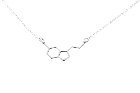 Serotonin Molecule Necklace