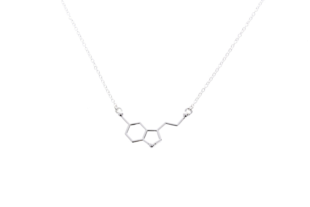 Happiness Serotonin Molecule Necklace