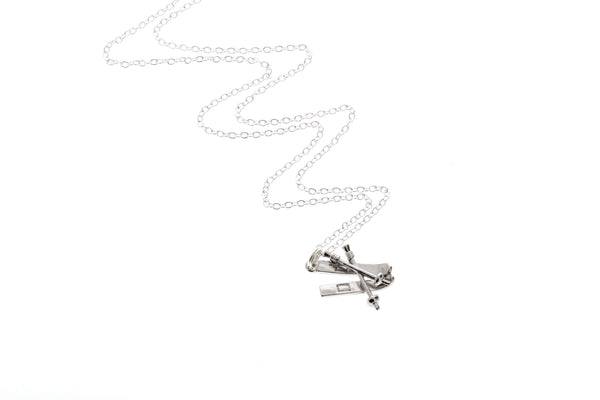 Skiing Necklace