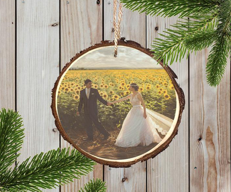 Wood Ornament - Wedding Keepsake